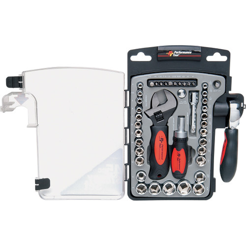Performance Tool #W39000 - Stubby Tool Set - 45 Piece