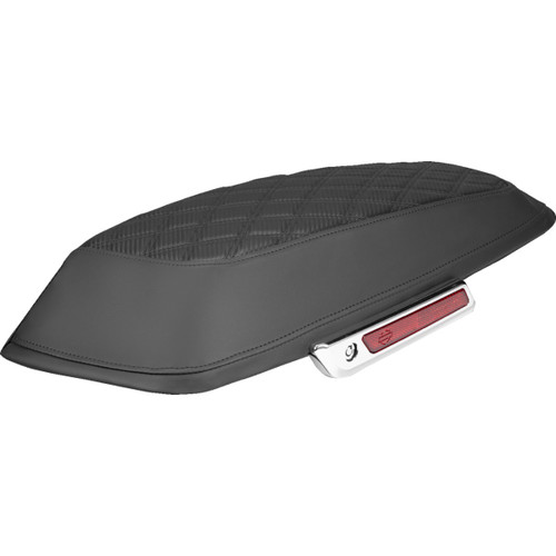 Saddlemen #L870-14-20700 - Saddlebag Lid Covers - Lattice - Carbon Fiber - Black Stitch - FLH/FLT '14-'24