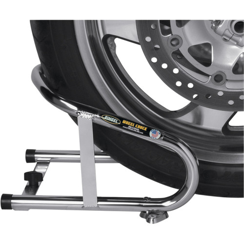 Pingel #WC650 - Wheel Chock - Removable - Chrome - 6-1/2"