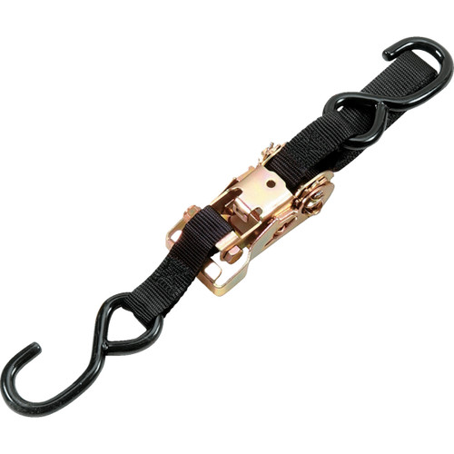 Parts Unlimited - Heavy-Duty Ratchet Tie-Down - 1-1/2" x 6' - Black