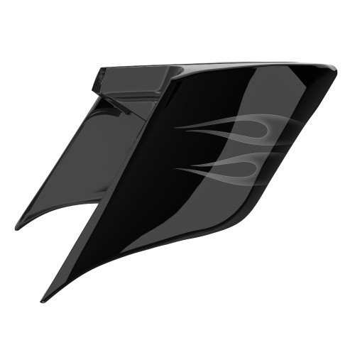 ABS Stretched Side Cover Panel for 2014-2023 Harley Davidson Touring — Midnight Firestorm