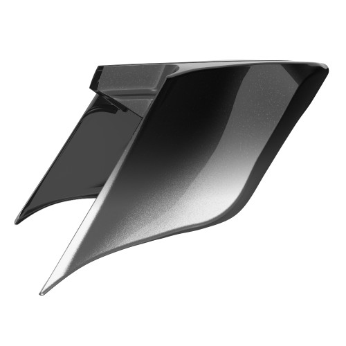 ABS Stretched Side Cover Panel for 2014-2023 Harley Davidson Touring — Raven Fade