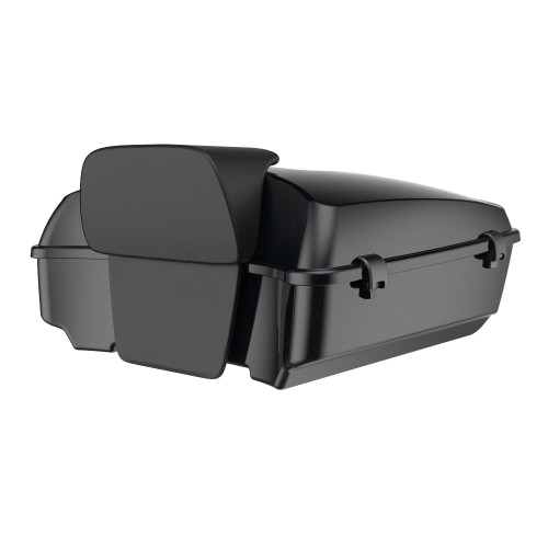 Advanblack Chopped Rear Tour Trunk Pack For '97-'26 Harley Touring / Softail — Midnight Pearl