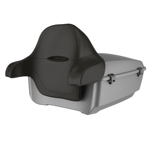 Advanblack King Rear Tour Trunk Pack For '97-'26 Harley Touring / Softail — Charcoal Denim