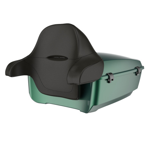 Advanblack King Rear Tour Trunk Pack For '97-'26 Harley Touring / Softail — Deep Jade Pearl