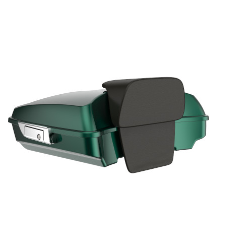 Advanblack Razor Rear Tour Trunk Pack For '97-'26 Harley Touring / Softail — Alpine Green