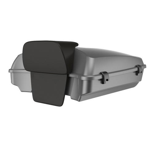 Advanblack Razor Rear Tour Trunk Pack For '97-'26 Harley Touring / Softail — Charcoal Pearl