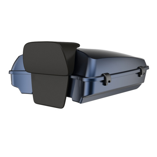 Advanblack Razor Rear Tour Trunk Pack For '97-'26 Harley Touring / Softail — Midnight Blue