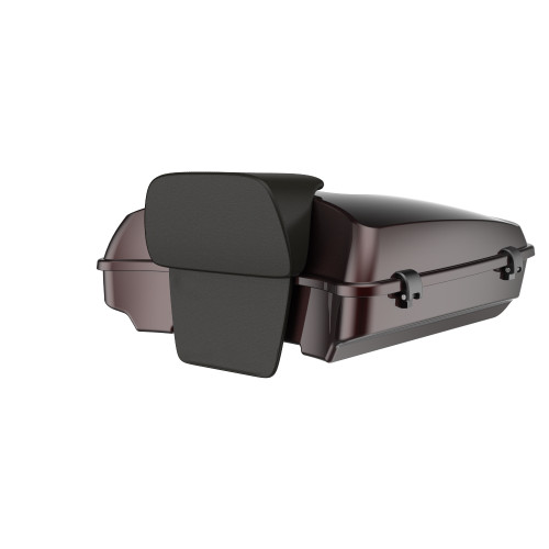 Advanblack Razor Rear Tour Trunk Pack For '97-'26 Harley Touring / Softail — Midnight Crimson