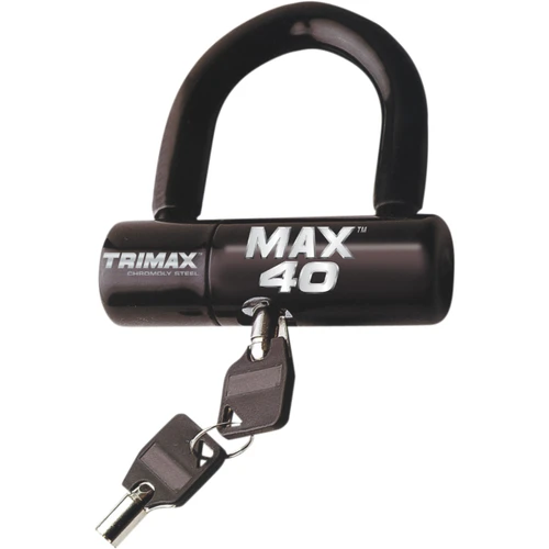 Trimax #MAX40BK - Max 40 U-Lock - Disc/Cables - Black