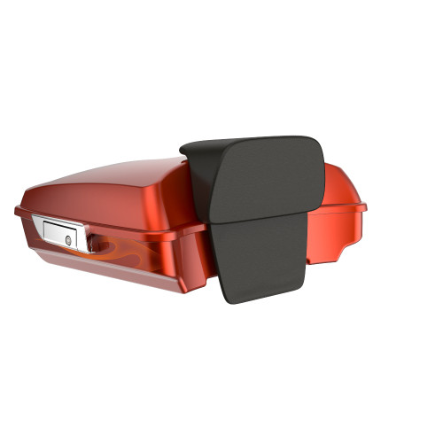 Advanblack Razor Rear Tour Trunk Pack For '97-'26 Harley Touring / Softail — Whiskey Firestorm
