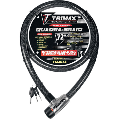 Trimax #TQ2572 - Quad Braid Cable Lock - 72"