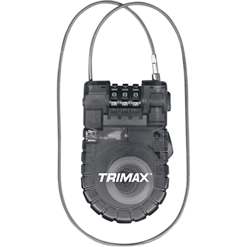 Trimax #T33RC - Cable Combination Lock - Retractable