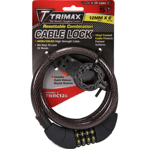 Trimax #TNRC126 - Combo and Cable Locks - 72"