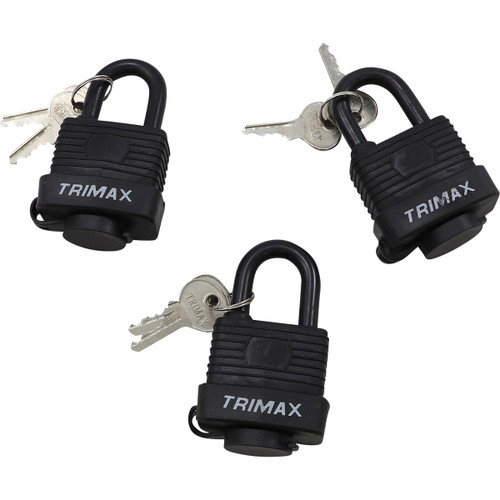 Trimax #TPW3125 - Dual-Locking Lock - 3 Pack