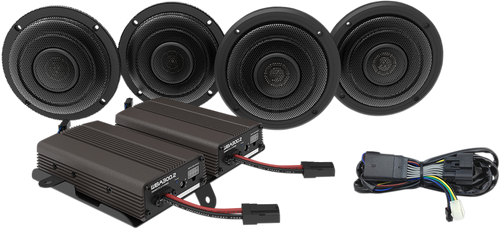 Front/Rear Speaker Kit with Amp