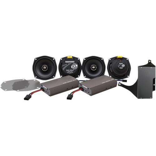 Hogtunes #ULTRA KIT-XL - Dual Amp/Speaker Kit - XL Series - '98-'13 FLHT/FLHX