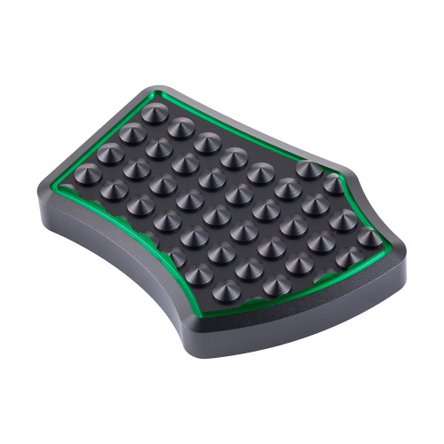 Advanblack Vengeance Brake Pedal For Harley Tourings & Softail — Black / Green
