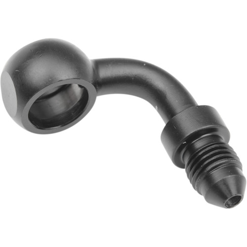 Goodridge #P599-03-04ZBK - Banjo - 7/16" - 90° - Black
