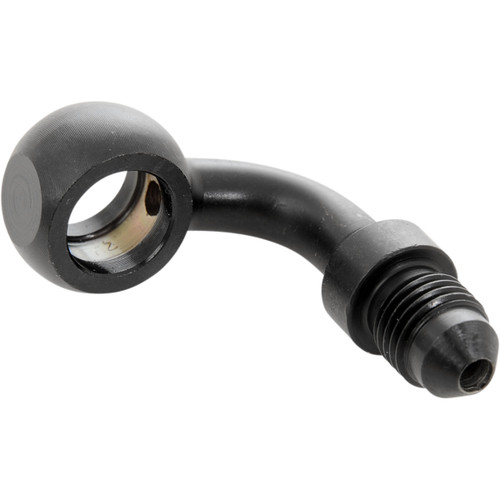 Goodridge #P599-03ZBK - Banjo - 3/8" - 90° - Black