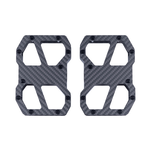 Axion CarbonGrip Carbon Fiber Short Floor Board Pegs For Harley Softail & Dyna — Black