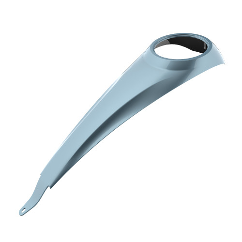 Advanblack Color Matched Tank Dash Console for '23.5-Later Harley Touring models — Sharkskin Blue