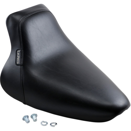 LE Pera #LGX-007 - Bare Bones Solo Seat - Smooth - Black - Softail '00-'07