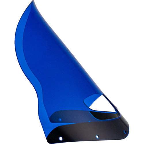 Klock Werks #KWW-06-0623 - Windshield - Road Warrior Fairing - 15" - Blue