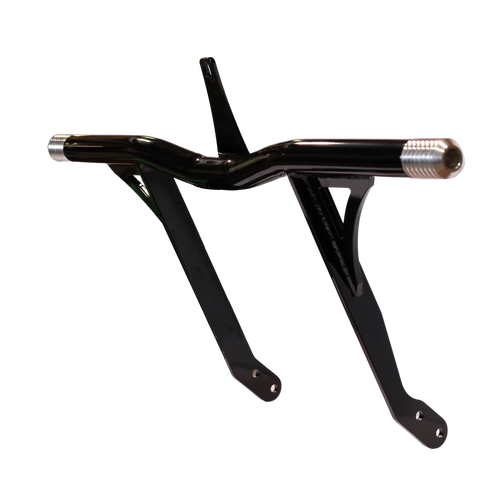 OG Highway Peg Crash Bar – 2006 & Up - Dyna – Forward Controls - Black Bar/Gold Sliders