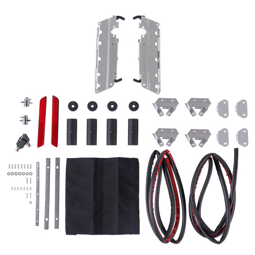 Chrome Saddlebag Mounting Hardware Latch / Lock Kit For '94-'13 Harley Touring