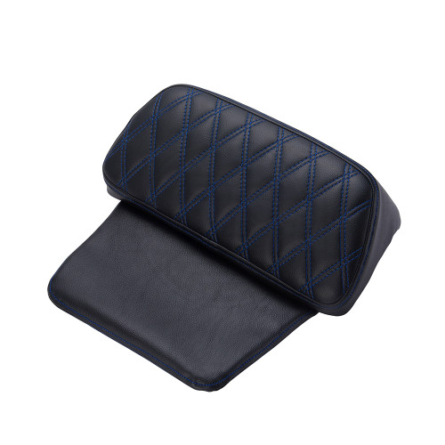Advanblack Diamond Pattern Stitching Backrest Pad For Rushmore Razor Chopped Rear Tour Trunk Pack