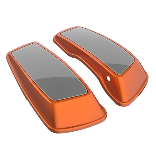 Custom Two Tone Standard Normal Saddlebag Lids for 2014-2023 Harley Davidson Touring