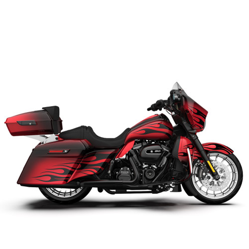 Pyro Flame Pattern FULL BODY COLOR SWAP BUNDLE FOR HARLEY DAVIDSON 2014+ STREET GLIDE/ELECTRA STREET GLIDE/ULTRA CLASSIC