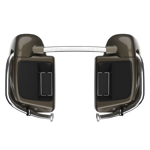 Advanblack Bronze Armor Rushmore Lower Vented Fairings for '14-'23 Harley Davidson Touring