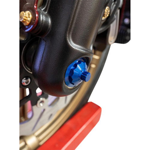 Paul Yaffe Bagger Nation #PYO:YTPR-18L-BE - Axle Cover Kit - Y-Axle Rod - Front - Standard/12 Point - Blue