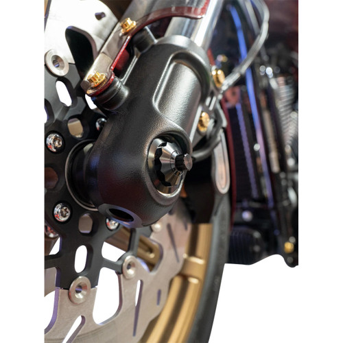 Paul Yaffe Bagger Nation #PYO:YTPR-18L-BK - Axle Cover Kit - Y-Axle Rod - Front - Standard/12 Point - Black