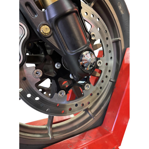 Paul Yaffe Bagger Nation #PYO:YTPR-18L-CH - Axle Cover Kit - Y-Axle Rod - Front - Standard/12 Point - Chrome