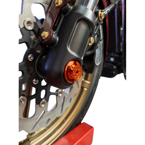 Paul Yaffe Bagger Nation #PYO:YHTR-18L-OR - Axle Cover Kit - Y-Axle Rod - Front - Standard/Turret - Orange
