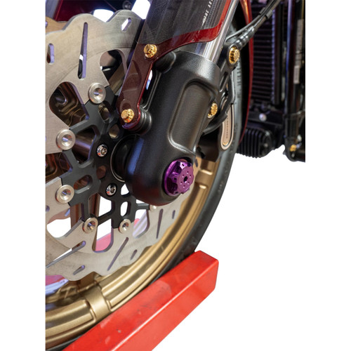 Paul Yaffe Bagger Nation #PYO:YHTR-18L-PR - Axle Cover Kit - Y-Axle Rod - Front - Standard/Turret - Purple