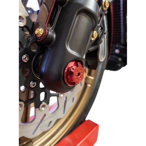 Paul Yaffe Bagger Nation #PYO:YHTR-18L-RD - Axle Cover Kit - Y-Axle Rod - Front - Standard/Turret - Red