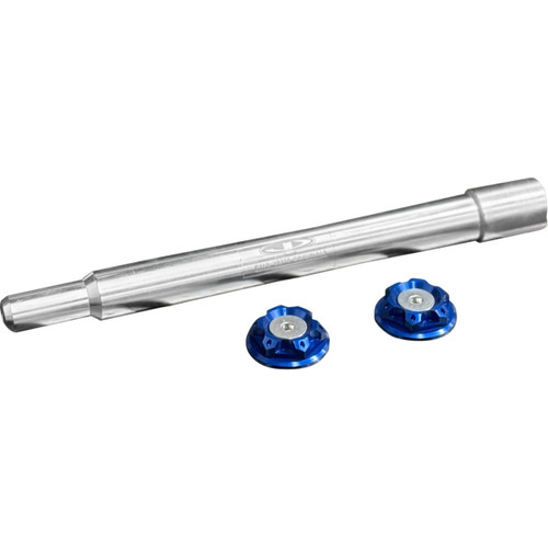 Paul Yaffe Bagger Nation #PYO:YAXLE-08-HT-BE - Y-Axle with Turret Style Axle Cover Kit - Custom - Front - Blue - 25 mm