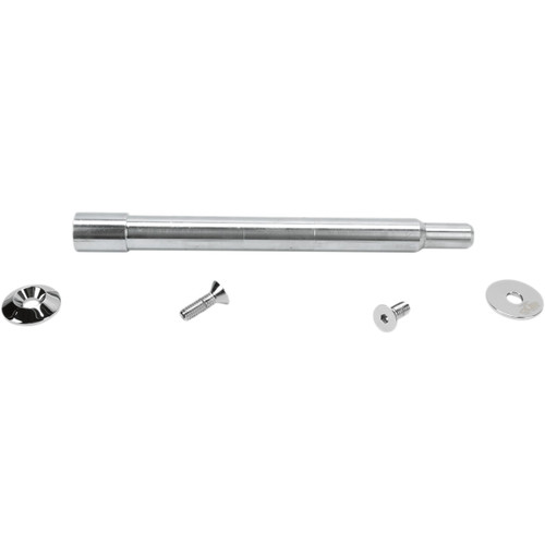 Paul Yaffe Bagger Nation #PYO:YAXLE-07-SM-C - Y-Axle with Smooth Style Axle Cover Kit - Custom - Front - Chrome - 1"