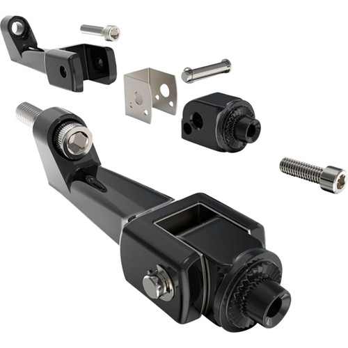 Ciro #61827 - Floorboard Mounting Brackets - Passenger - Black