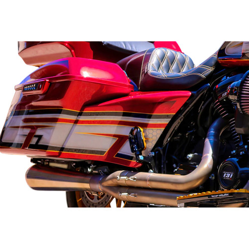 Paul Yaffe Bagger Nation #PYO:SSC-SM-14L-CVO - Swoop Side Covers - Smooth - Factory Stretched Saddlebags - HD
