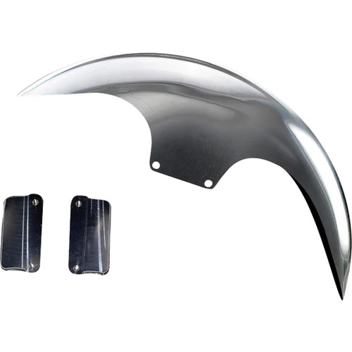 Paul Yaffe Bagger Nation #PYO:CAFE-OEM-M8ST-S - Cafe Front Fender - OEM 19" Wheel - With Satin Finish Fork Adapters - HD