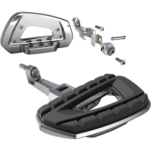 Ciro #61803 - Chicane™ Mini Floorboards - with Passenger Brackets - Chrome