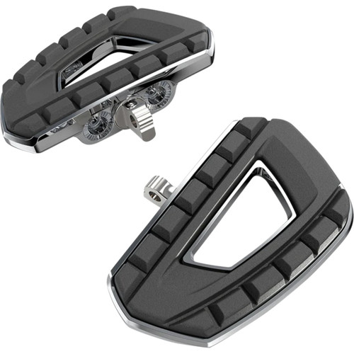 Ciro #61805 - Chicane™ Mini Floorboards - with HD Adapters - Chrome