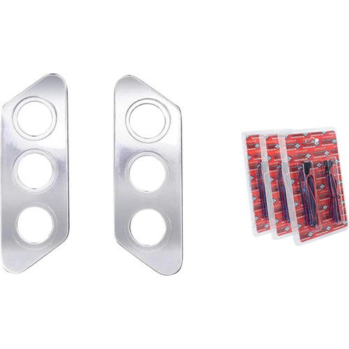 Paul Yaffe Bagger Nation #PYO:TSLP-C - Thunder-Pod Taillight Kit - Slanted - Chrome