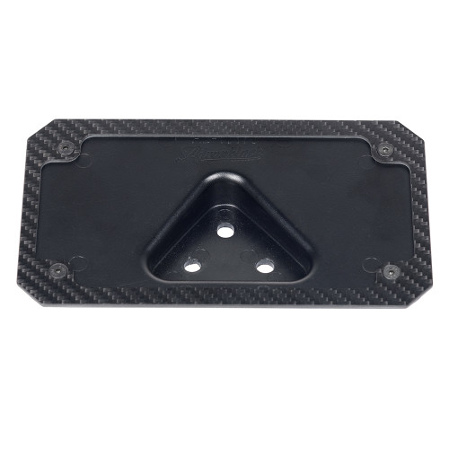 Advanblack Real Carbon Fiber License Plate for Harley-Davidson with Base Plate & Color Accent Options
