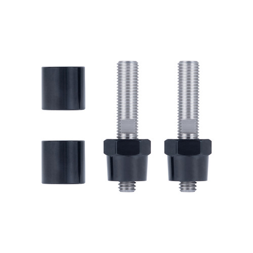 Advanblack Stainless Steel 1/5" Raised Mirror Mount Adapters for Indian Motorcycles